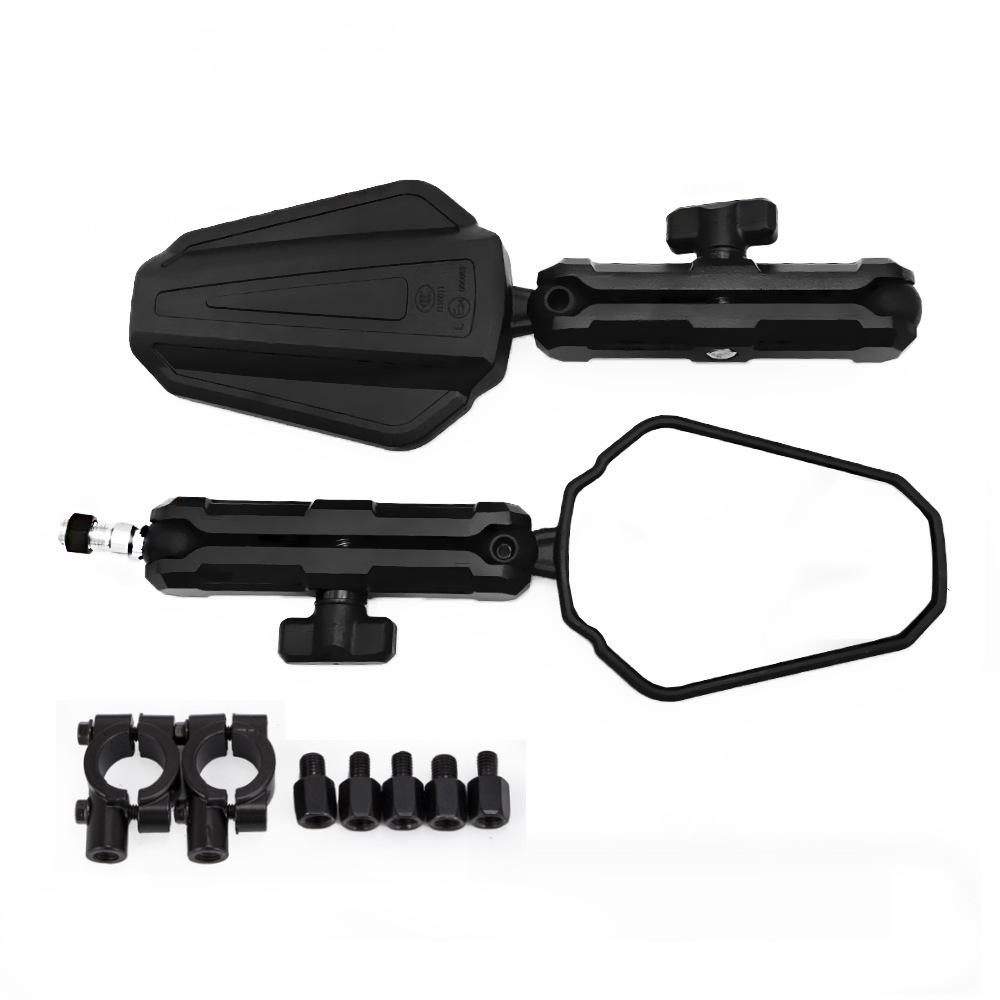 Universal 8MM 10MM Motorcycle Rear View Side Mirrors Foldable Rearview Handlebar Side Mirror Angle Adjustable