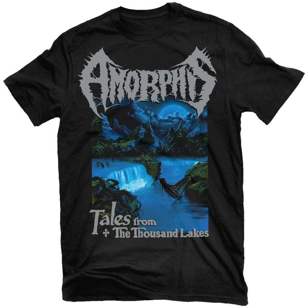 Amorphis Black Winter Day Heavy Metal Rock Musik Kunststil Sommer Freizeit T-Shirt Unisex und Damen Luxusmarke Oberteil