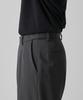 MUSINSA STANDARD Reverse One-Pleat Wide Hidden Banding Slacks [Gunmetal]