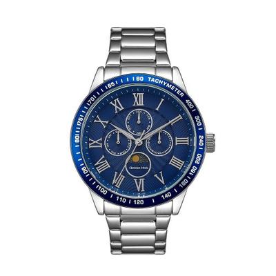 [CHRISTLICHER MODUS] CHRISTLICHER MODUS Herren Armbanduhr Metall Sonne & Mond CM423BUS