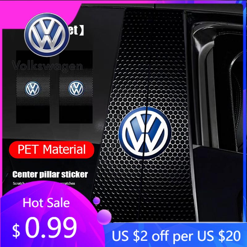 2026 Horké Pro Volkswagen VW 2ks Samolepky na střední sloupek auta Dekorativní samolepky na B sloupek Pro VW Atlas Jetta Touareg Variant Golf Po
