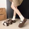 One-pedal Doudou Shoes Women's Winter 2025 New Versatile Low-top Mao Mao Shoes Wear One-button Classic Warm Cotton Shoes