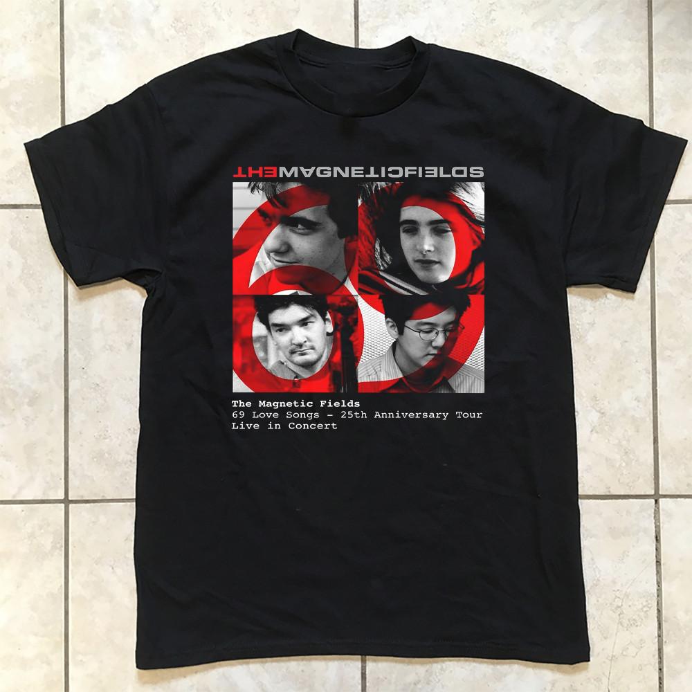 The Magnetic Fields playing 69 Love Songs T Shirt Black All Size S-5XL XXL