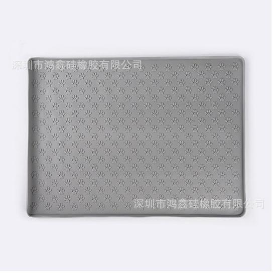Large Silicone Pet Feeding Mat - Easy Clean, Non-Slip, Waterproof, Foldable for Cats & Dogs