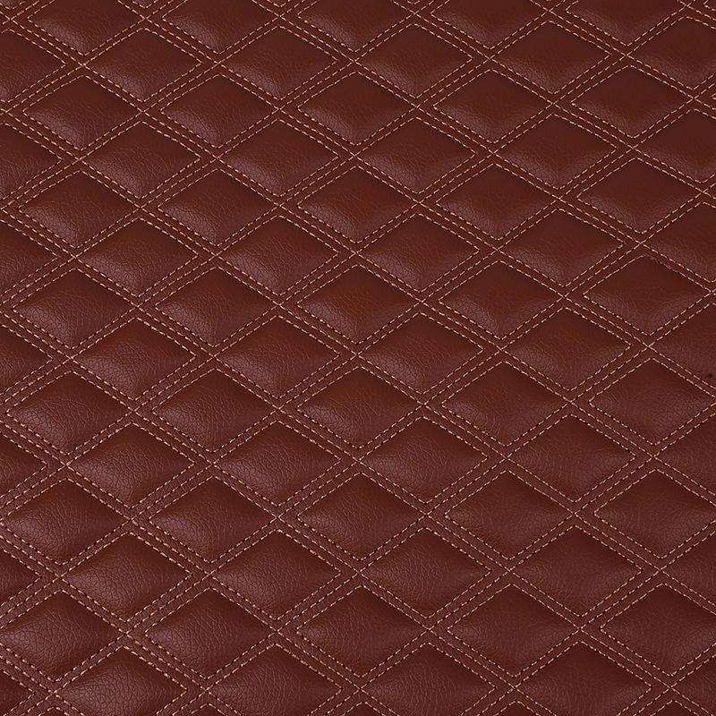 Thick Faux Leather Embroidered Car Interior Floor Mats & Headliner Trim