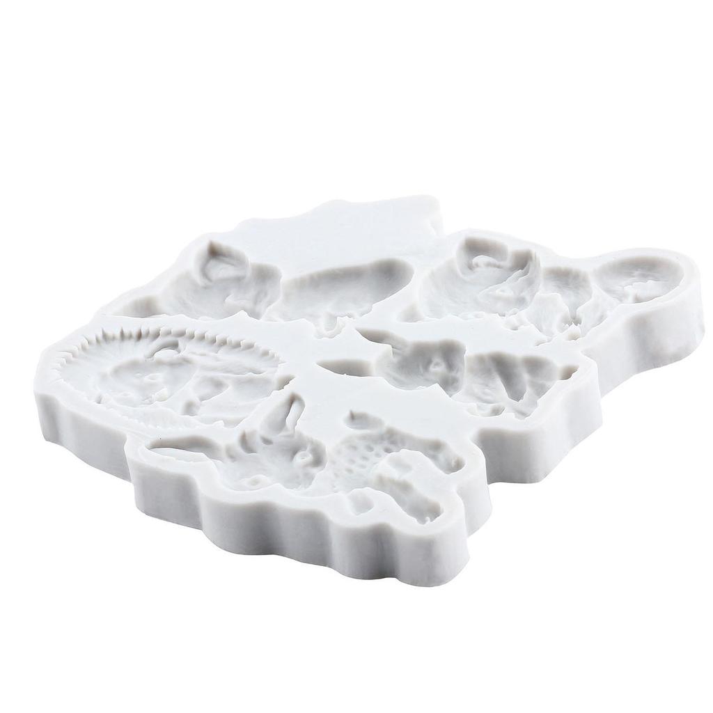 Animal Themed Silicone Molds Fox Squirrel Rabbit Sika Deer Fondant Mold Cake Decorating Tools Cupcake Topper Candy Chocolate Gumpaste Mold