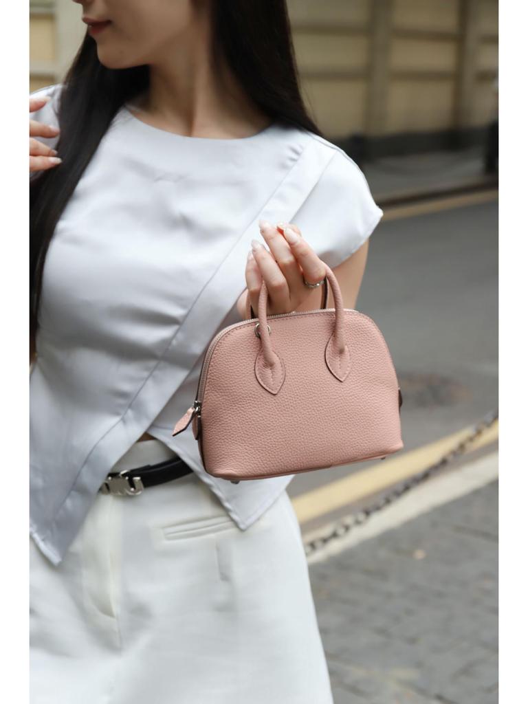 2025 Women's Fashion Leather Mini Shell Handbag - Large Capacity Single Shoulder Crossbody Bag