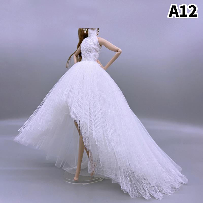 1 Set Costume Doll Clothes Dress Fashion Skirt Party Gown For 30Cm Doll 1/6 Bjd Doll Accessories Girl'S Gift Kid`S Toy