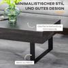 Coffee Table Living Room Table with Drawer, Modern Sofa Table with Metal Frame, Side Table, Coffee Table for Living Room 110 x 60 x 40 cm, Dark Grey