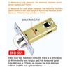 No Key Security Wood Bathroom Toilet Door Lock Furniture Portable Door Lock Aluminum Lock Handle For Home Stainless Steel