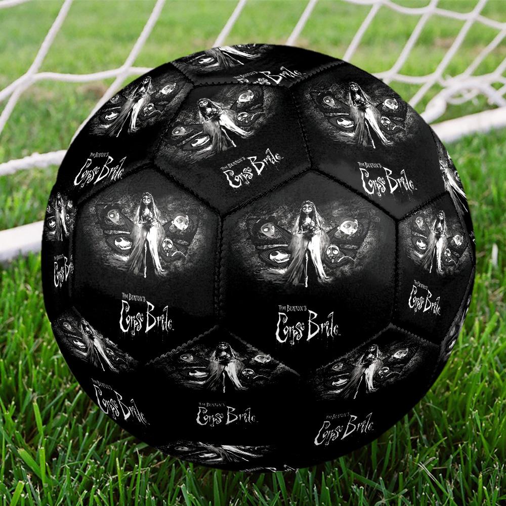Corpse Bride Print Size 5 Soccer Ball, Standard Match Football for Sports Game and Team Practice, Ideal Gift for Soccer Fans
