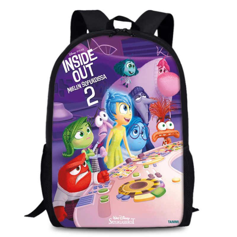 Spacious Inside Out 2 Backpack Durable Oxford Fabric 15 Inch School Bag Unisex