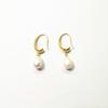Vintage natural freshwater pearl gold earrings - dangle, stud, and hook styles