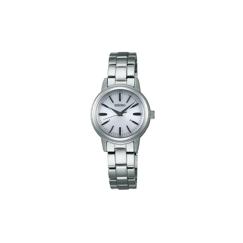 

SEIKO SELECTION series 100 meters waterproof solar Quartz Steel Strap women s watch white dial SSDY017