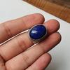 Lapis Lazuli Men's Ring, 925 Sterling Silver Ring, Handmade Jewelry, Statement Ring Oval Gemstone Ring, Gift For Her,