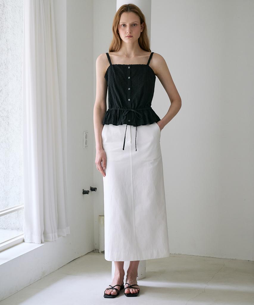 DEHEVE Lace String Sleeveless [Black]