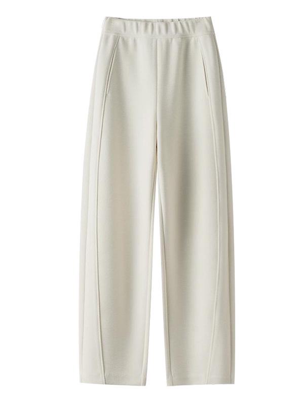 Women's Wide-Leg Velvet Thickened Sweatpants - Casual, Warm, Loose-Fit for Autumn/Winter 2025