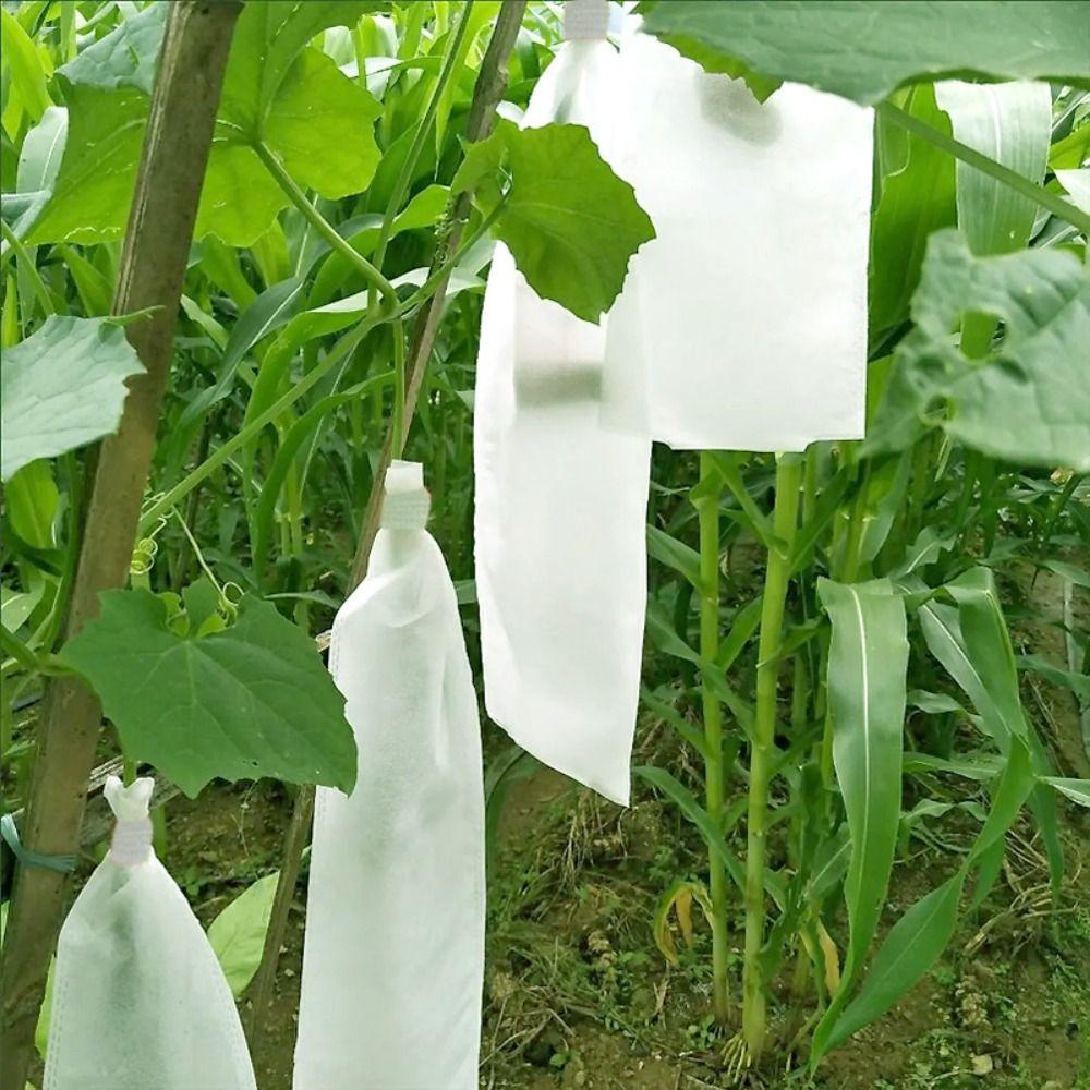 100 Stück Stoff Pflanztasche Fruchtschutzbeutel Pflanz Anzuchtsack für Früchte