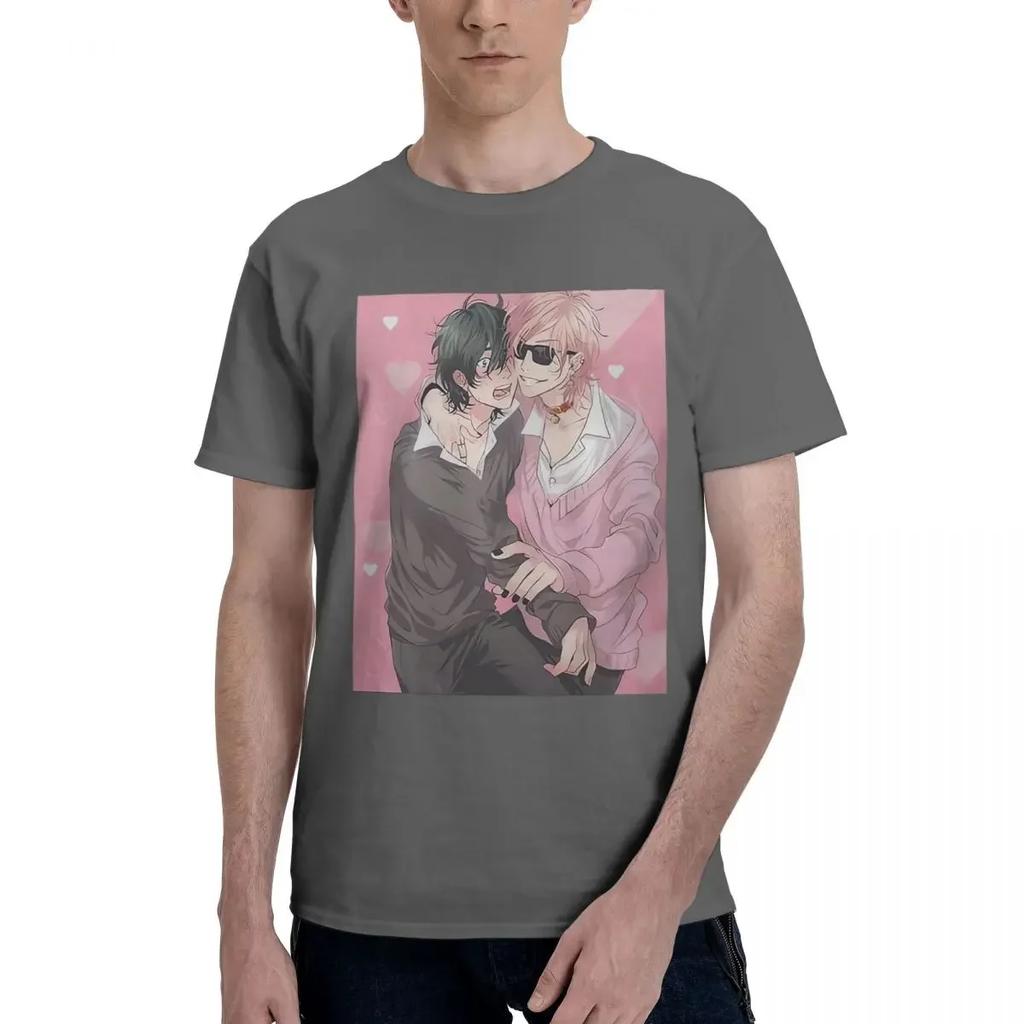 Yarichin B Club Yaoi Anime Print 100% Cotton Casual Breathable Confortable Totoro Men's Clothing Brands Mens Gifts