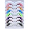 Fluffy Dramatic Cosplay for Halloween Colored Lashes False Eyelashes Cat Eye Lashes Fake Eyelashes