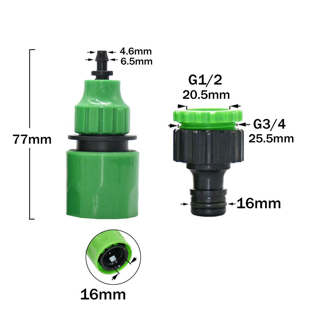 Outdoor Misting Cooling System Garden Irrigation Watering 8mm Brass Atomizer Nozzles Connector Kit for Patio Greenhouse
