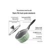 Buydeem 20cm Ceramic Non-Stick Milk Pot (Pleated Moon Series)