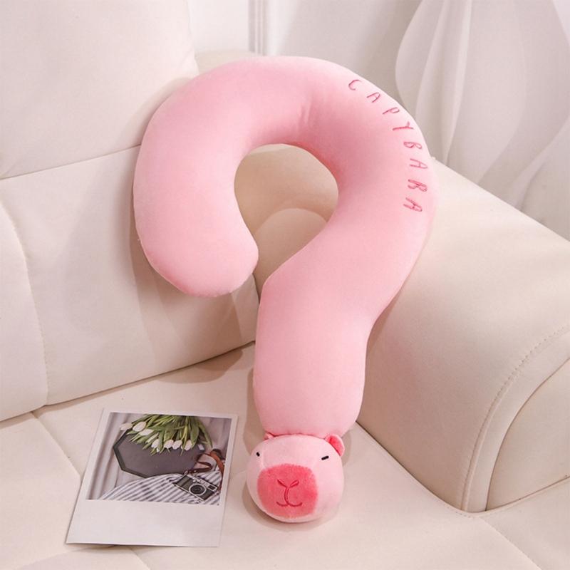 Flexible Shape Cushions Pillow,Soft Cotton,3D Question Mark Pillow Neck Pillow Neck Relief for Office Travel Use