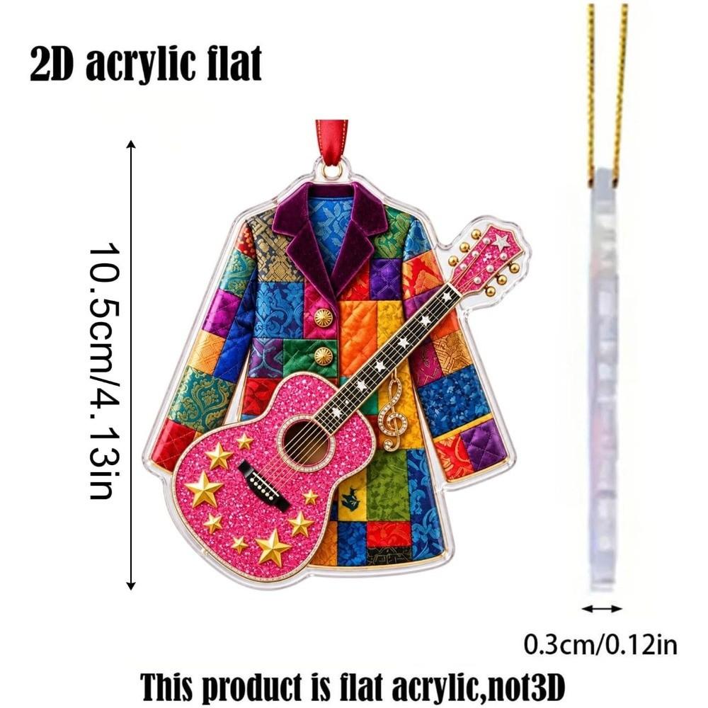 Acrylic Dolly Christmas Ornament Lightweight Xmas Tree Hanging Decor Christmas Party Decor