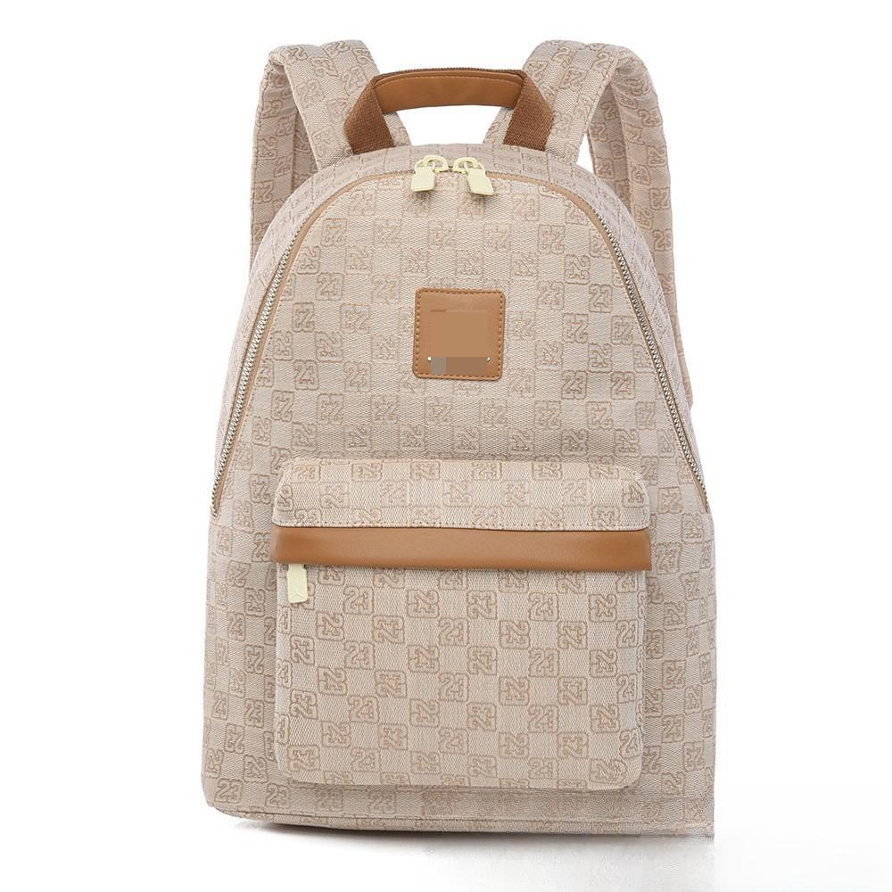 Schachbrettmuster Bedruckter Buchstaben-Rucksack Mittelschule Schultasche Große Kapazität Reisetasche Trendiger Sportrucksack für Herren und Damen.