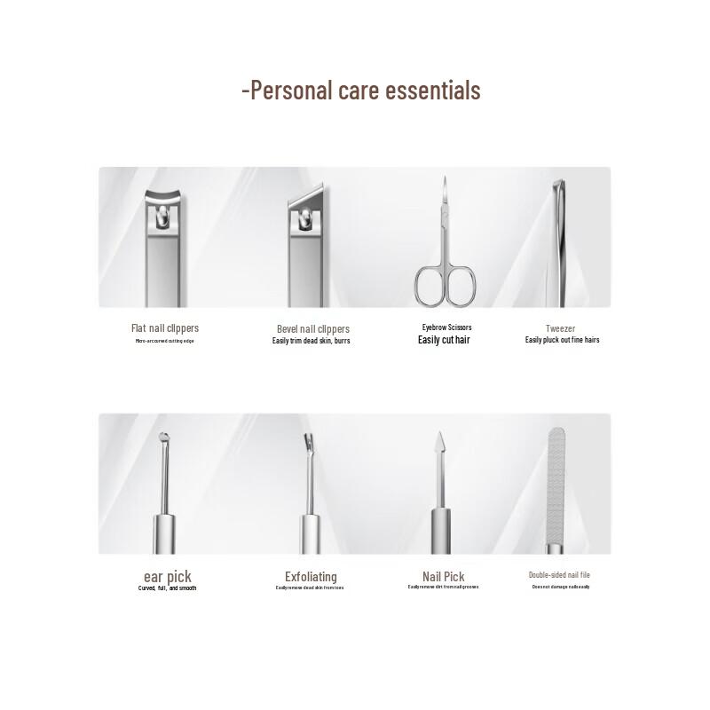 Seesoo High-End 6-Piece Professional Nail Clipper Set