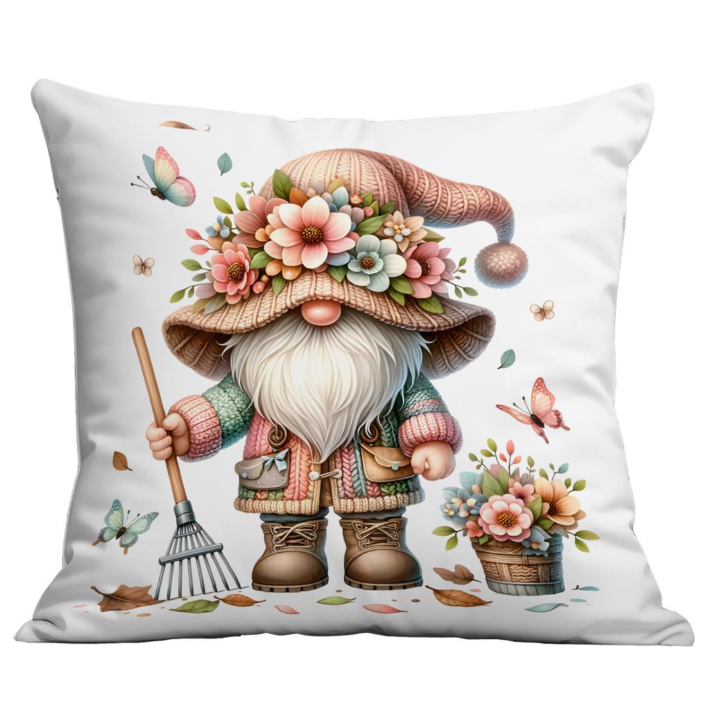 New Watercolor Spring Garden Elf Pillowcase Home Sofa Cushion Pillowcase