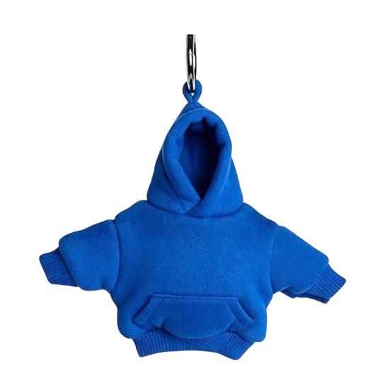 Mini Hoodie Stress Keychain Ball Decompression Squeeze Soft Elastic Toy Lightweight Hoodie темно-синий
