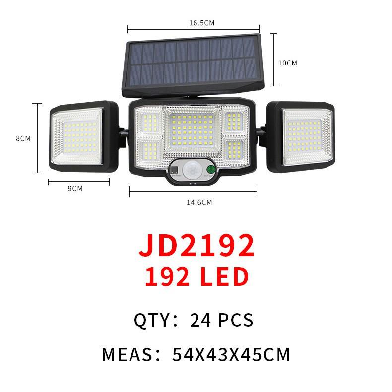 Triple-Head Rotatable Solar Outdoor Wall Lamp for Streets and Courtyards