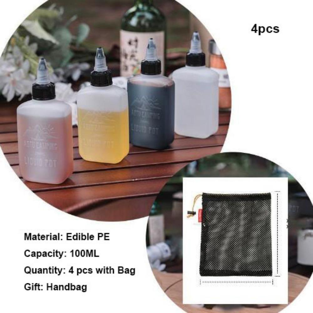 100ML Seasoning Bottles 13*5.2*2.5cm Camping Packaging Cans Barbecue Supplies