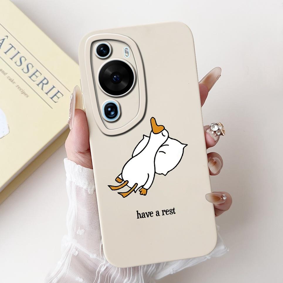 Cartoon Fashion Back Shell For Huawei P60 / P60Pro / P60Art Phone Bumper Case Soft Silicone Dragon Astronaut Funda HuaweiP60 Bag