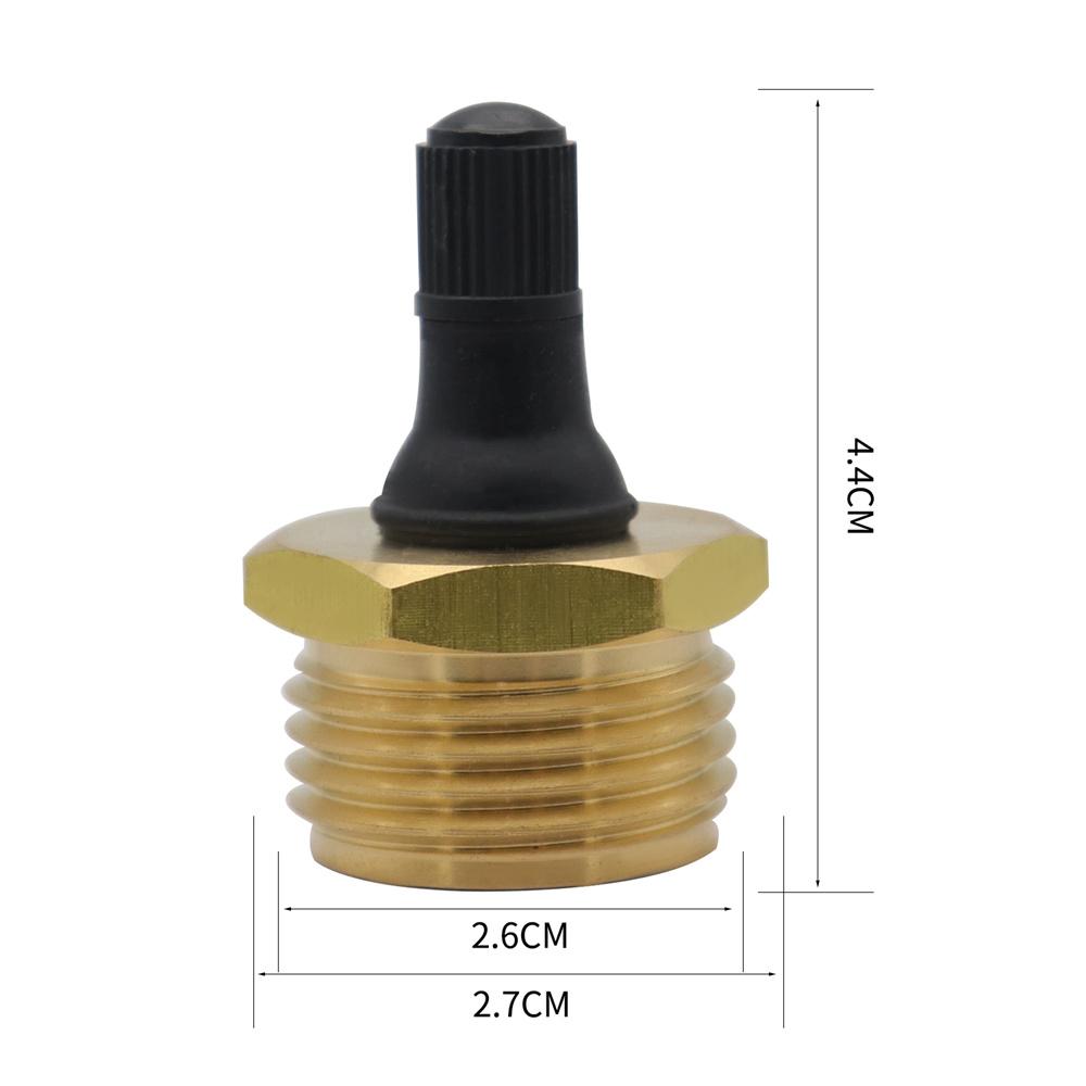 Brass Winterization Water Intake Blow-Out Plug For RV Campers