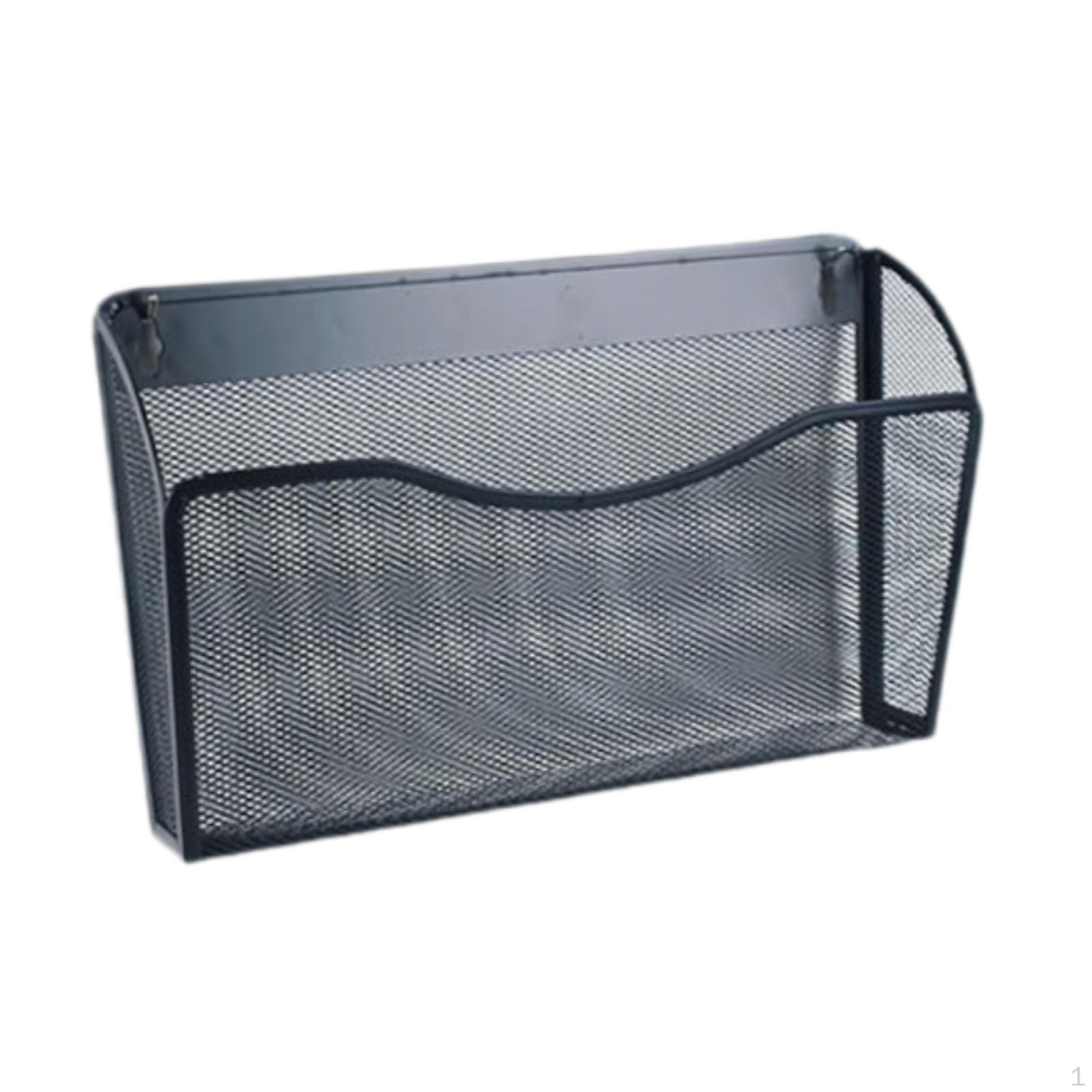 Настенный сетчатый держатель для файлов органайзер для документов металлическая офисная полка 1980₽