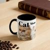 1/2Pcs Coffee Cup Large Capacity Ceramic Mug Food-Grade Lightweight Dishwasher Microwave Safe Cat Mom Themed Mug