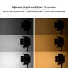 LED Video Light Panel Fill-in Lamp with Barn Door 480 LED Bds   Brightness 3200K-5600K Color Temperature for Studio Photography Video Shootin