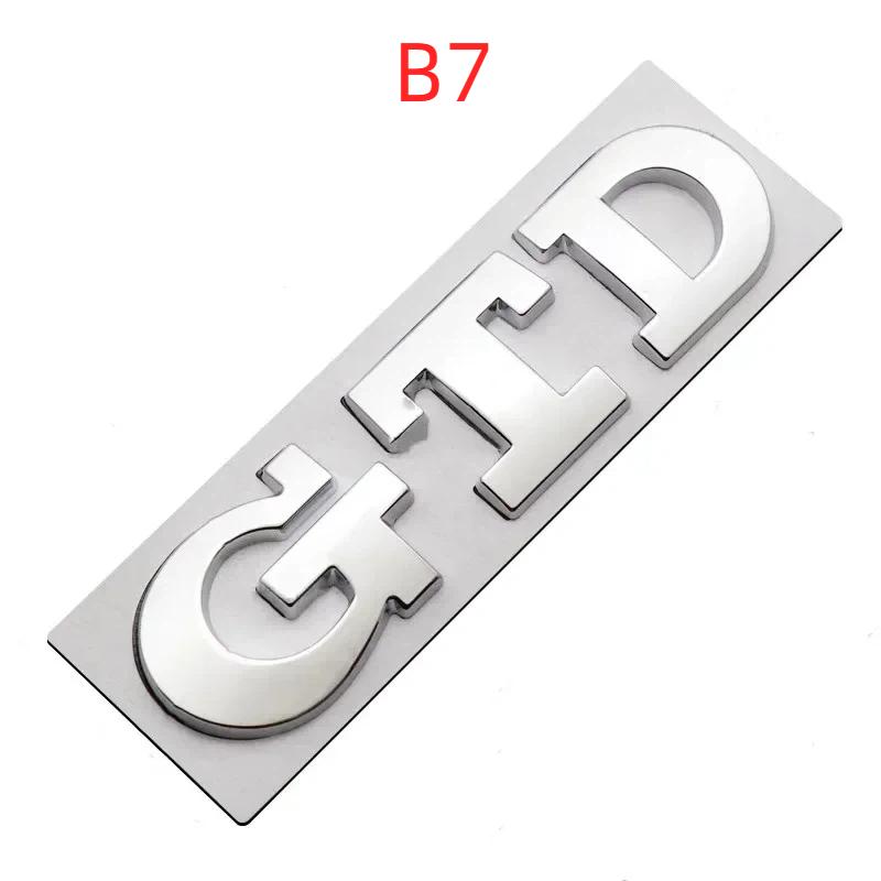 

3D Metal Car Front Grill GTD Logo Rear Trunk Sticker Emblem Badge B7