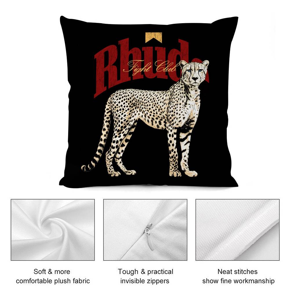 Fashion Brand R_Rhudes Pillow Case Plush Fabric Soft Double Sided Print Sofa Cushion Cover Throw Pillow Covers
