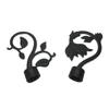Ends Heads Curtain Pole Finials Imitation Iron Roman Rod Curtain Accessories   Home