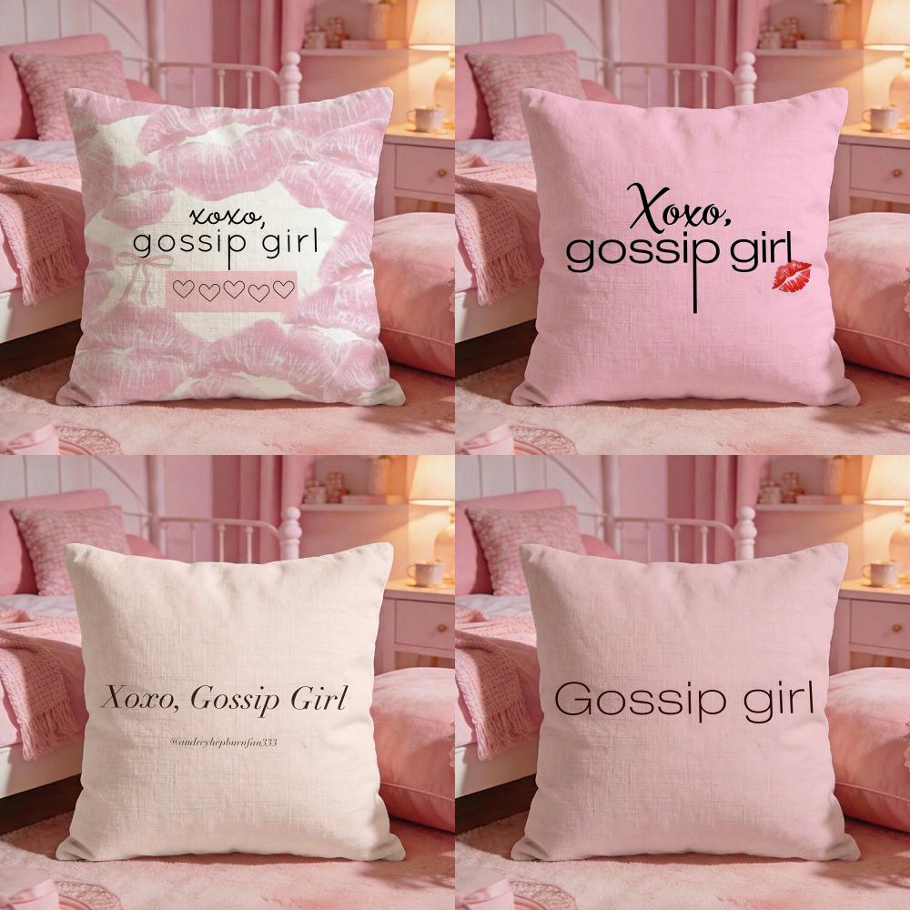 Cool Movie GGossip Girls Cushion Cover Premium Comfort Reversible Pillow Cove Two In One Design For Any Room Car Interior