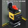 16 Lines Laser Level Green 4D Line Powerful Green light 4D green beam laser level self-leveling Horizontal vertical measure tool full sets New