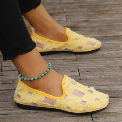 Scarpe Basse da Donna 2024 Nuovi Mocassini Traspiranti Leggere Slip-on Piattaforma Piattaforma Scarpe Casual da Donna Sneakers da Passeggio Antiscivolo