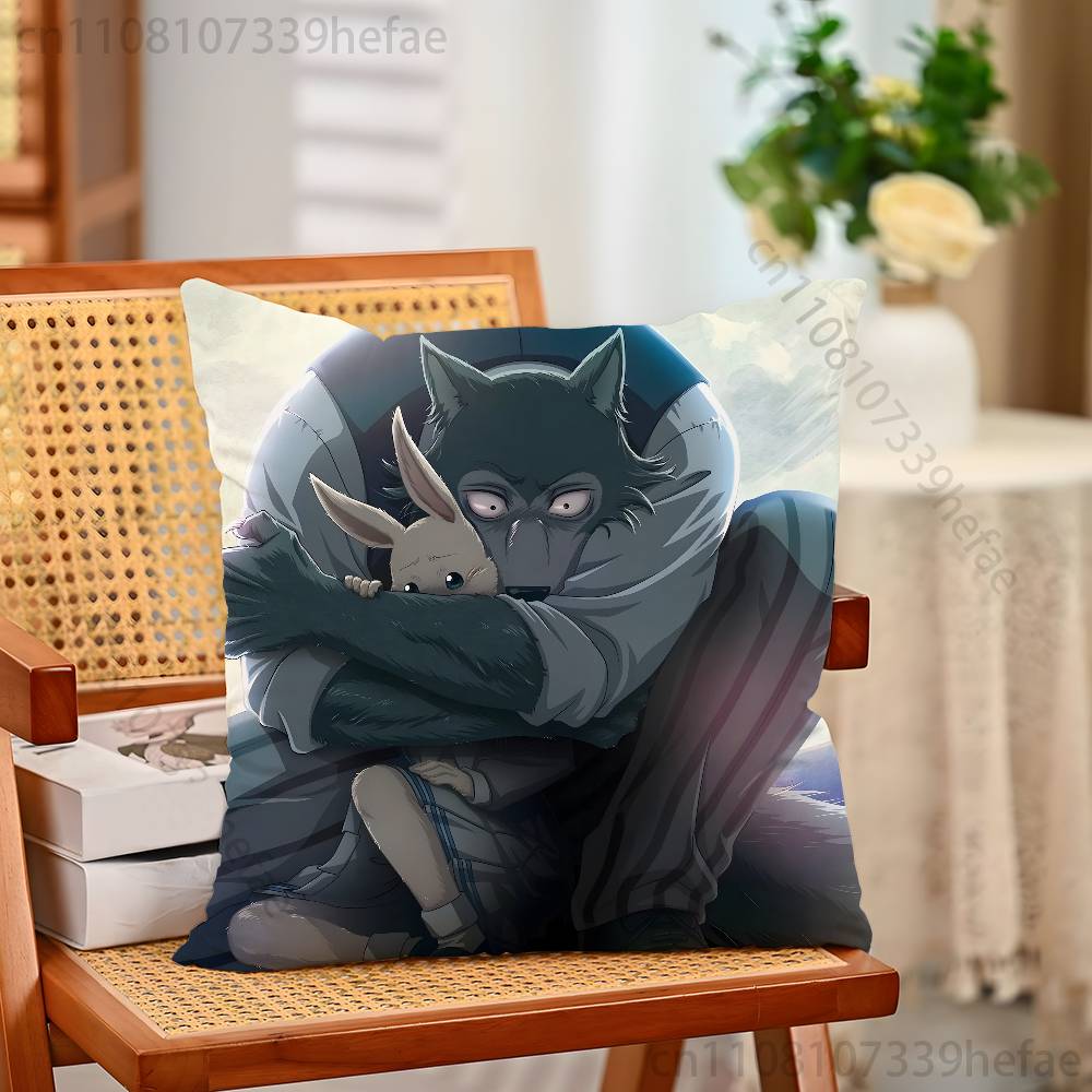 

Anime BBEASTARS Throw Pillow Case For Decoration 30cm 50cm 55cm Square Home Pillowcase Case 30x30cm