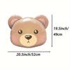 6-Pack of Bear Head Balloons, Bear Head Foil Balloons, Suitable for Birthday Parties, Themed Parties, and Friend Gatherings Decoration