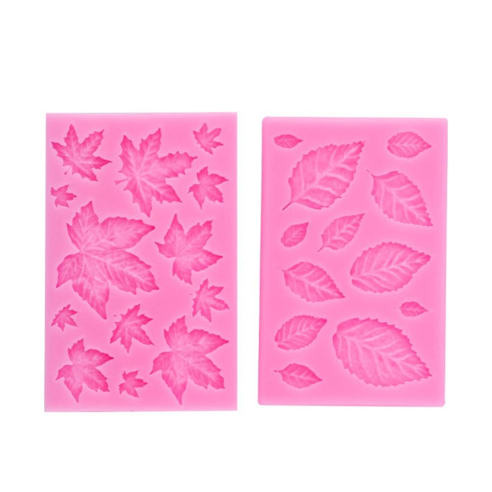 

2Pcs Square Silicone Mold Pink Baking Mold Cake Decoration Tools for DIY Chocolate Kitchen Baking