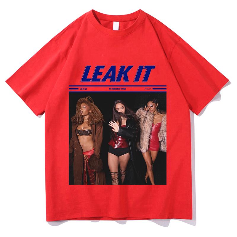 

Vintage FLO Leak It Tour 2026 Tshirt Unisex Women Fashion Retro Style T Shirt Unisex Casual Oversized Aesthetic Cotton Tshirt Tops S