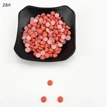 6-12mm Semi Circular Acrylic Flatback Plastic Beads Matte Multi-color Customizable Color Clothing Accessories Beads